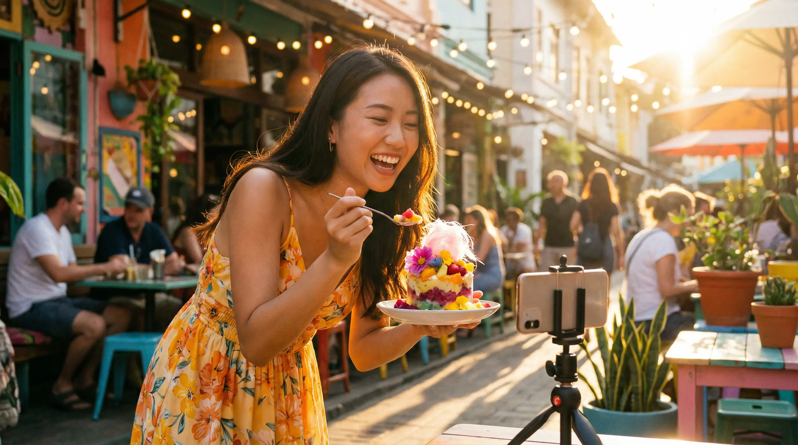 小蓝视频美食探店视频